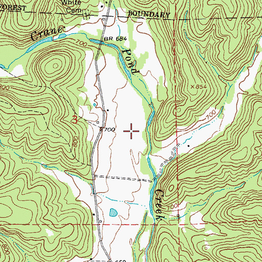 Topographic Map of Reader Hollow, MO