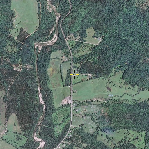 Aerial/Satellite Image of Robinett Cemetery, MO