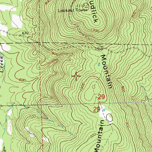 Topographic Map of Sam A Baker State Park, MO