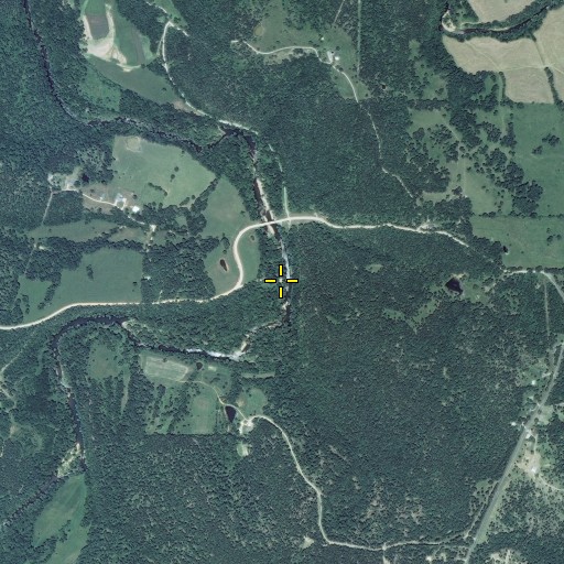 Aerial/Satellite Image of Sandy Shoals Ford, MO