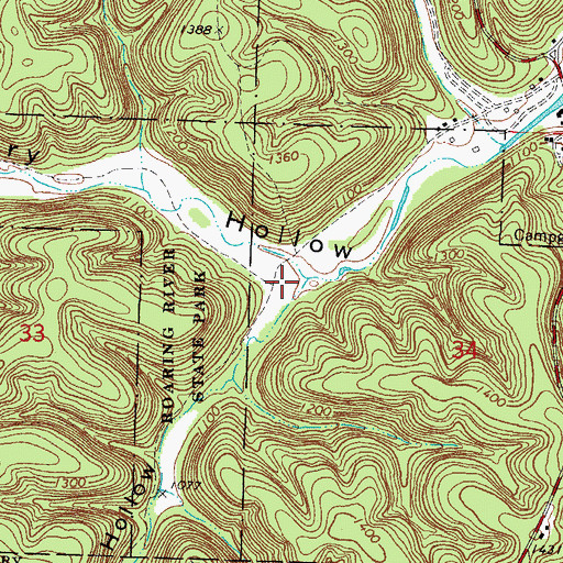 Topographic Map of Seligman Hollow, MO