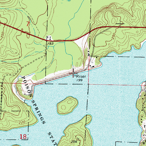 Topographic Map of White Oak Lake, AR