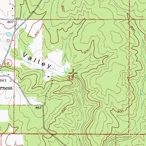 Topographic Map of Sitton Valley, MO