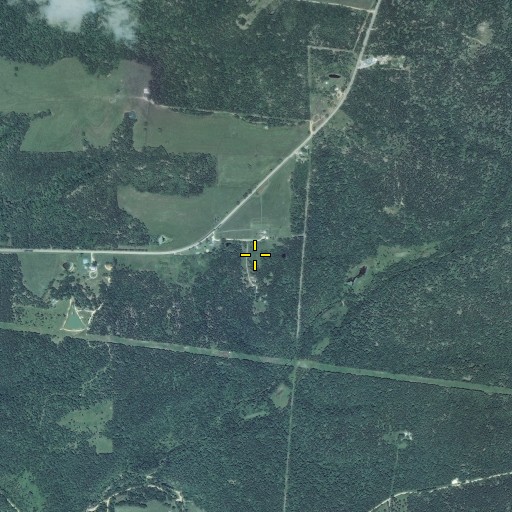 Aerial/Satellite Image of Sliger Cemetery, MO
