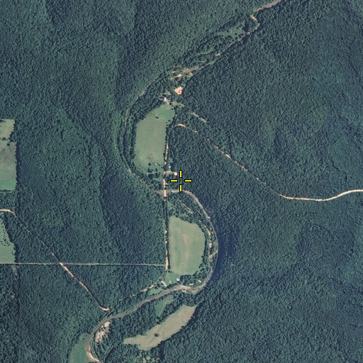 Aerial/Satellite Image of Smallpox Spring, MO