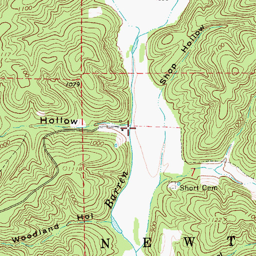Topographic Map of Still Spring Hollow, MO