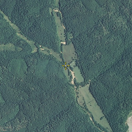 Aerial/Satellite Image of Stricklin Branch, MO