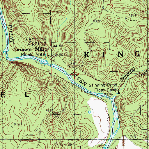 Topographic Map of Surprise School, MO
