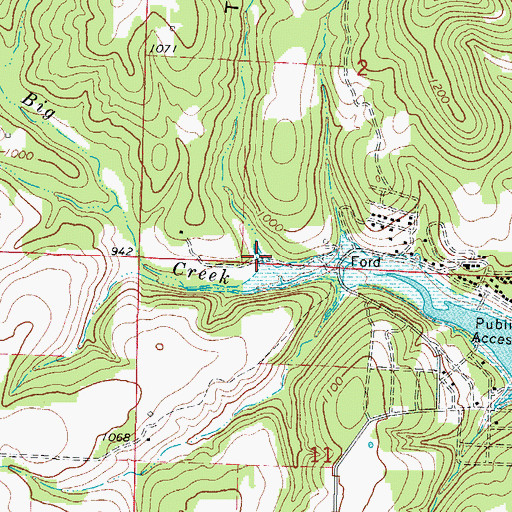 Topographic Map of Tombs Hollow, MO