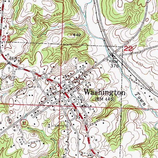 Topographic Map of Confederate State Capitol, AR