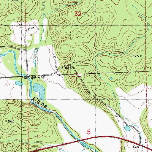 Topographic Map of Victory School (historical), MO