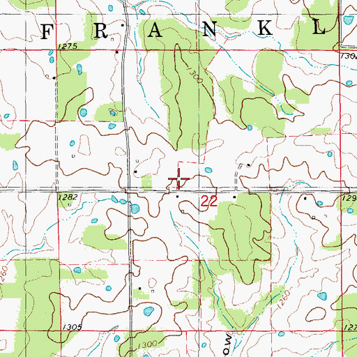 Topographic Map of Victory School (historical), MO