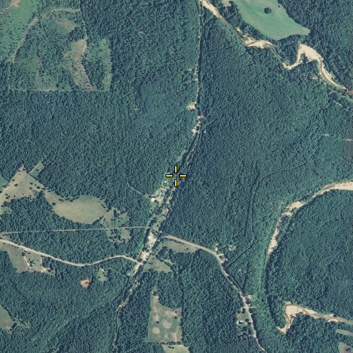 Aerial/Satellite Image of Woodlock Cemetery, MO