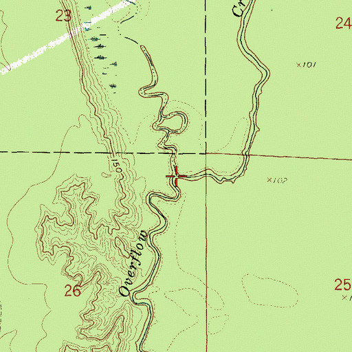 Topographic Map of Hill Slough, AR