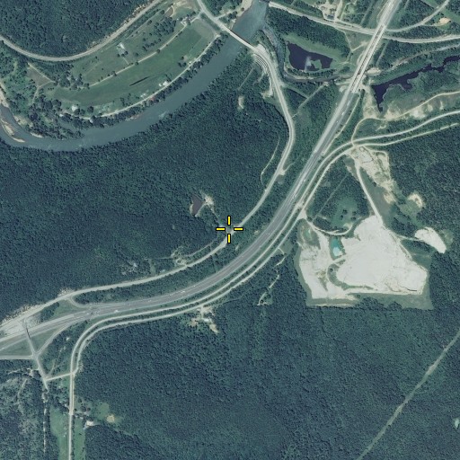 Aerial/Satellite Image of Stony Dell, MO
