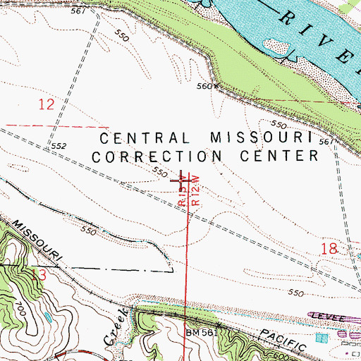 Topographic Map of Stanley Island, MO