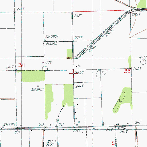 Topographic Map of Burnt Hill School (historical), AR