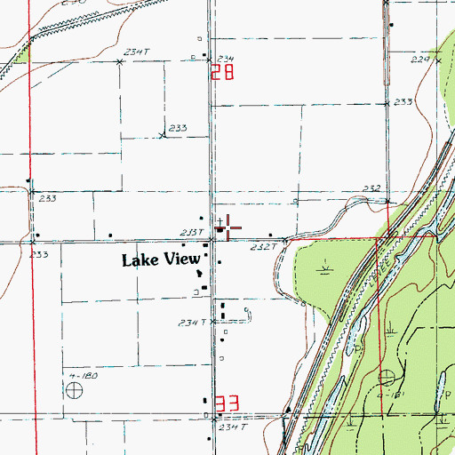 Topographic Map of Lake View School (historical), AR