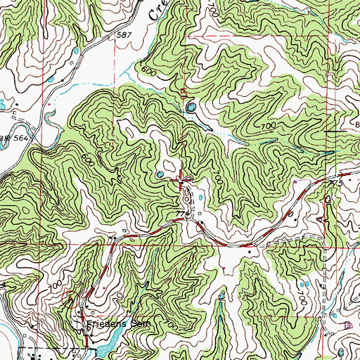 Topographic Map of Arnold School (historical), MO