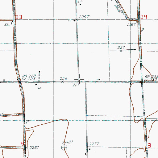 Topographic Map of Mangrum School (historical), AR