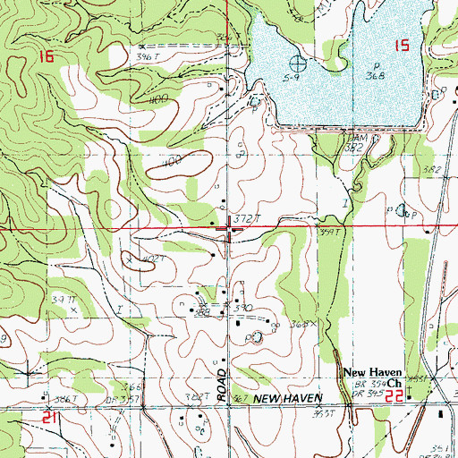 Topographic Map of New Haven School (historical), AR