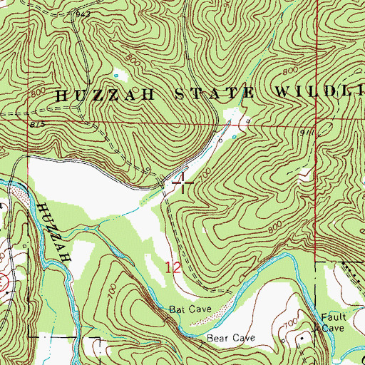 Topographic Map of Scotia School (historical), MO