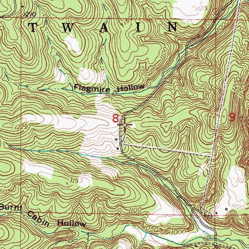 Topographic Map of Harmony School (historical), MO