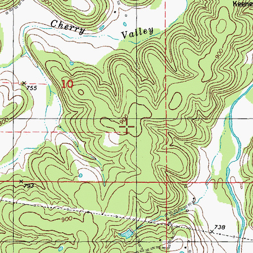 Topographic Map of Westover School (historical), MO