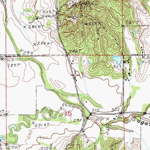 Topographic Map of Commissary School (historical), AR