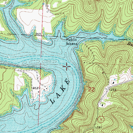 Topographic Map of Cole Ford (historical), MO