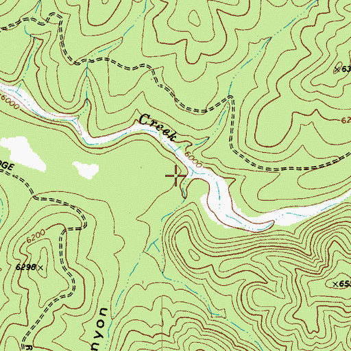 Topographic Map of Lucy Canyon, AZ