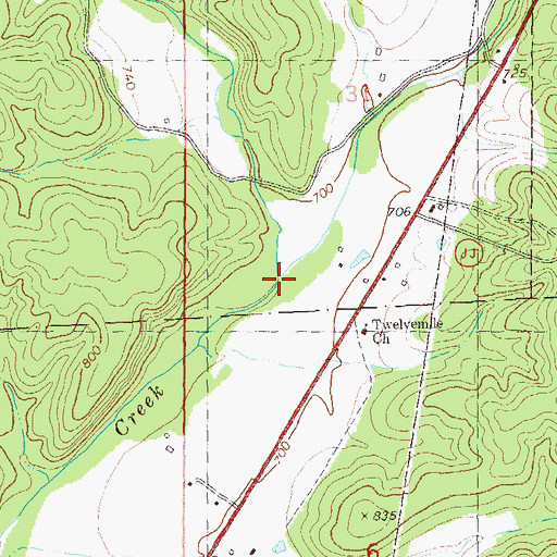 Topographic Map of Bremser Hollow, MO