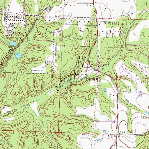 Topographic Map of Baptist Assembly Church, AR