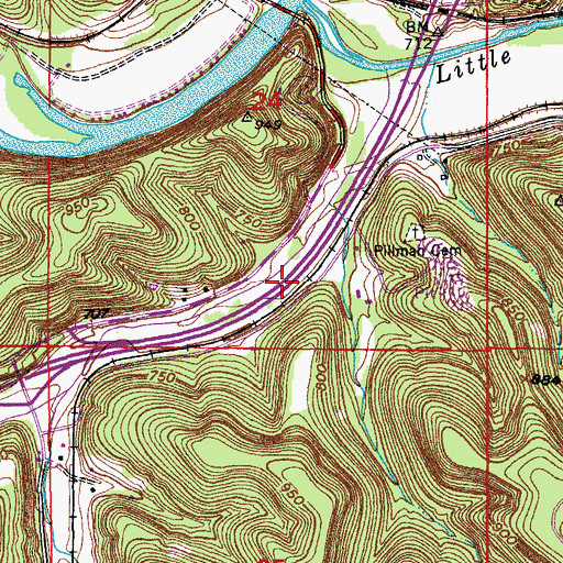 Topographic Map of Stony Dell Swimming Pool (historical), MO