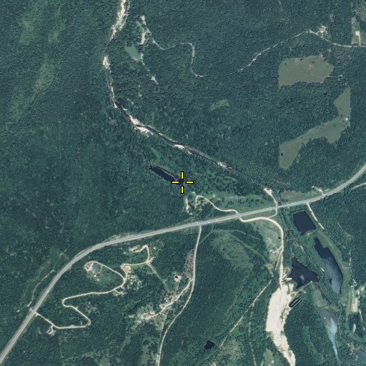 Aerial/Satellite Image of Yancy Spring, MO