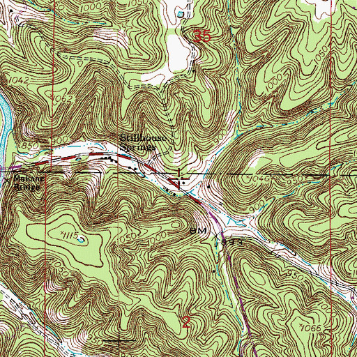 Topographic Map of Still House Resort, MO