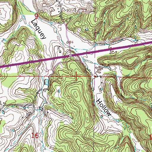 Topographic Map of Hilton School (historical), MO