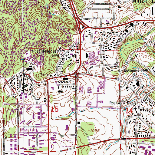 Topographic Map of Dry Creek Church (historical), MO