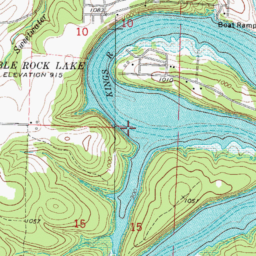 Topographic Map of Allen Ford (historical), MO