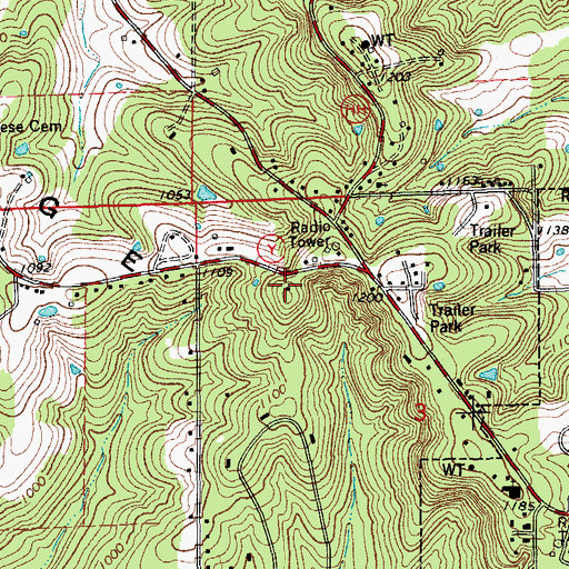 Topographic Map of Missouri Department of Conservation Headquarters, MO