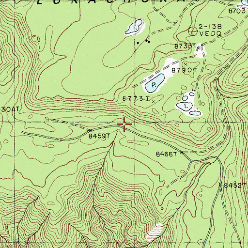 Topographic Map of Lukachukai Mountains, AZ