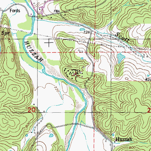 Topographic Map of Eagle Hurst Ranch Resort, MO