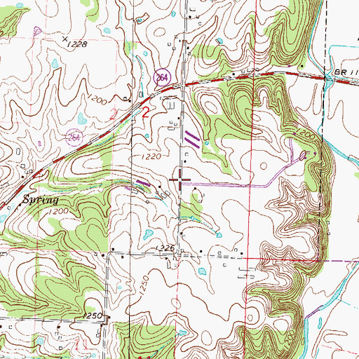 Topographic Map of Cannon (historical), AR