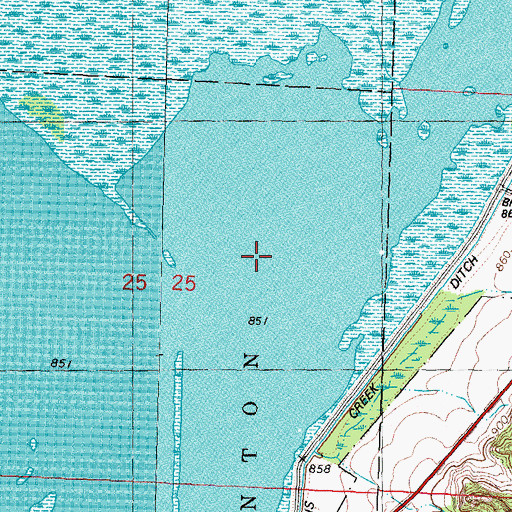 Topographic Map of Eagle Pool, MO