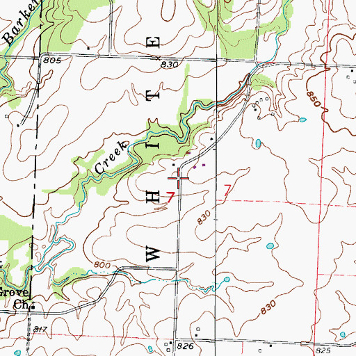 Topographic Map of Fort Lyon (historical), MO