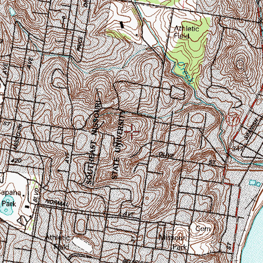 Topographic Map of Fort B (historical), MO