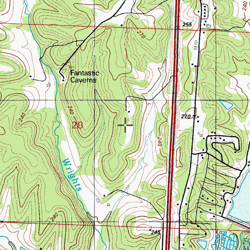 Topographic Map of KKNO-FM (Eldon), MO