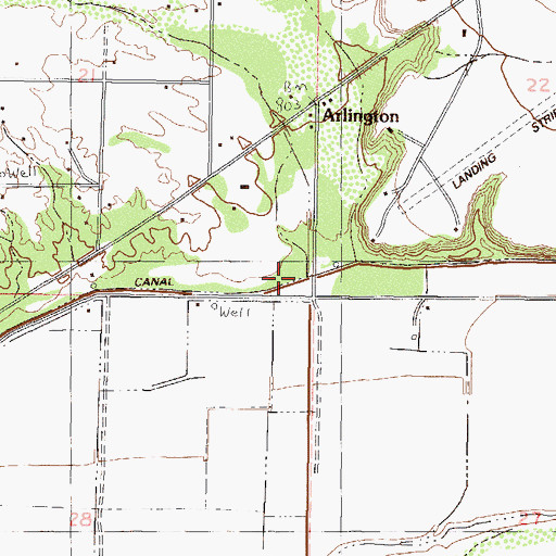 Topographic Map of Luke Wash, AZ