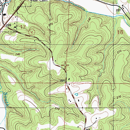 Topographic Map of KADI-AM (Camdenton), MO