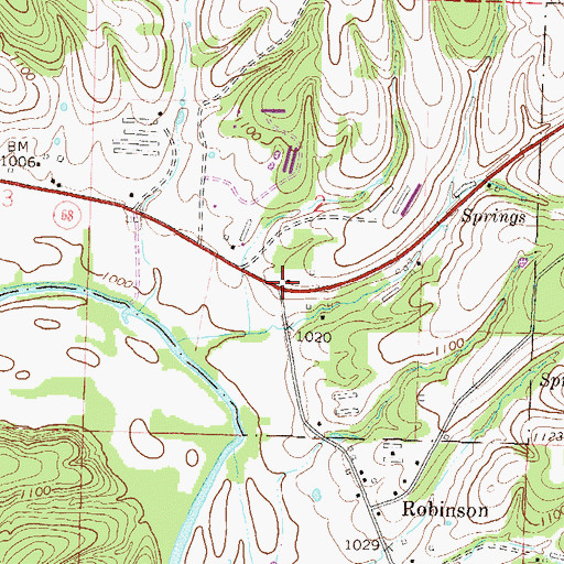 Topographic Map of Christian Church (historical), AR